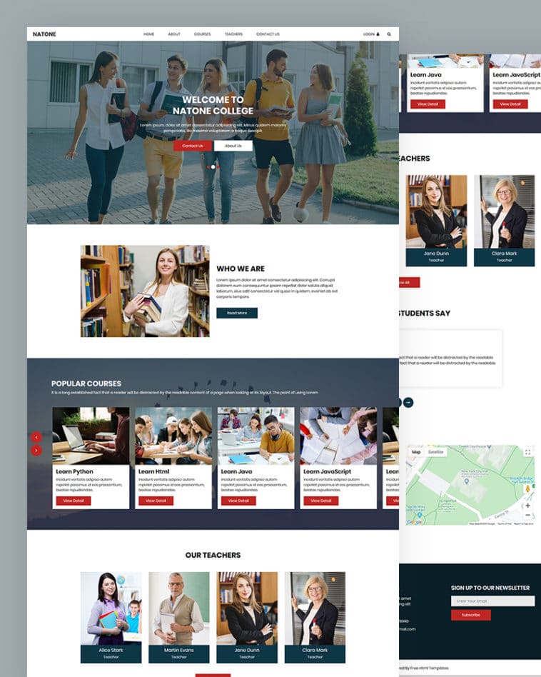 Education Website Design